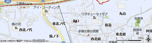 京都府綴喜郡井手町多賀北口周辺の地図