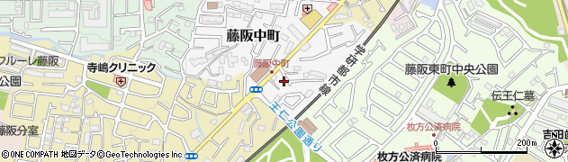 大阪府枚方市藤阪中町6-9周辺の地図