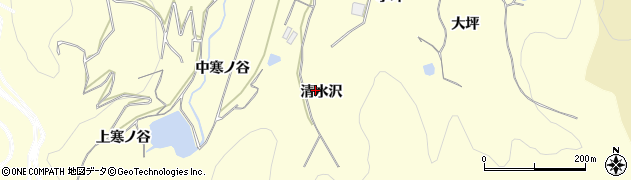 愛知県豊橋市石巻平野町（清水沢）周辺の地図