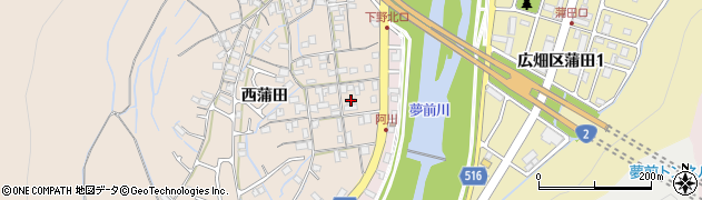 兵庫県姫路市広畑区西蒲田1058周辺の地図