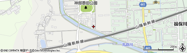 兵庫県たつの市揖保川町黍田93周辺の地図