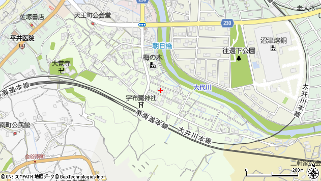 〒428-0032 静岡県島田市金谷天王町の地図