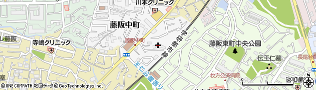 大阪府枚方市藤阪中町6-25周辺の地図