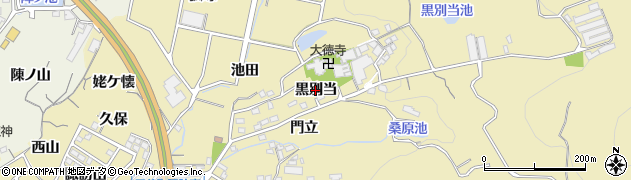 愛知県蒲郡市三谷町（黒別当）周辺の地図