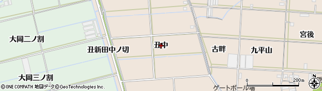 愛知県西尾市一色町治明（丑中）周辺の地図