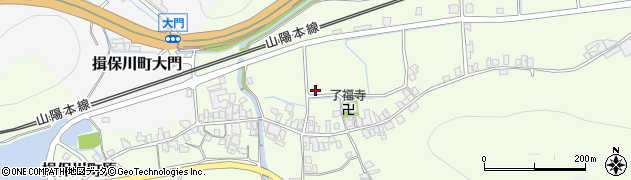 兵庫県たつの市揖保川町原周辺の地図