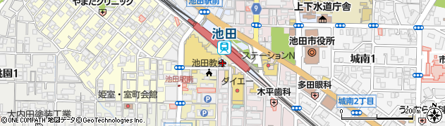 三井住友信託銀行池田支店 ＡＴＭ周辺の地図