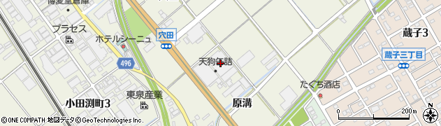 愛知県豊川市白鳥町原溝20周辺の地図