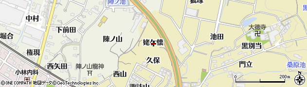 愛知県蒲郡市三谷町姥ケ懐周辺の地図
