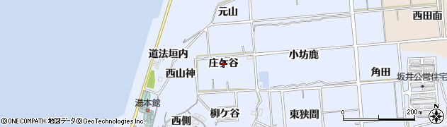 愛知県常滑市坂井（庄ケ谷）周辺の地図