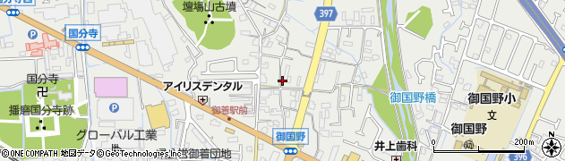 兵庫県姫路市御国野町国分寺585周辺の地図