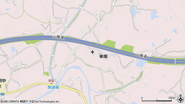 〒651-1612 兵庫県神戸市北区淡河町東畑の地図