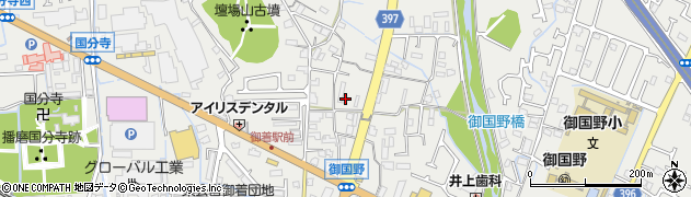 兵庫県姫路市御国野町国分寺584周辺の地図