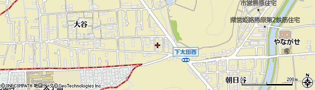 兵庫県姫路市勝原区大谷341周辺の地図
