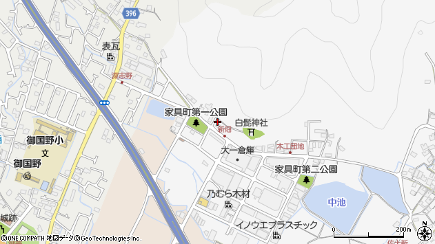 〒671-0225 兵庫県姫路市別所町家具町の地図