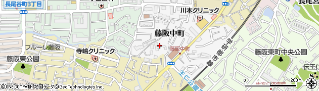 大阪府枚方市藤阪中町1周辺の地図