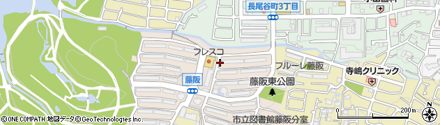 大阪府枚方市藤阪西町周辺の地図
