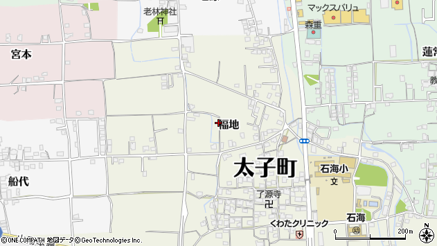 〒671-1534 兵庫県揖保郡太子町福地の地図