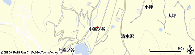 愛知県豊橋市石巻平野町（中寒ノ谷）周辺の地図