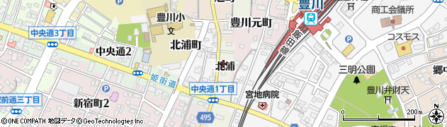愛知県豊川市古宿町北浦6周辺の地図