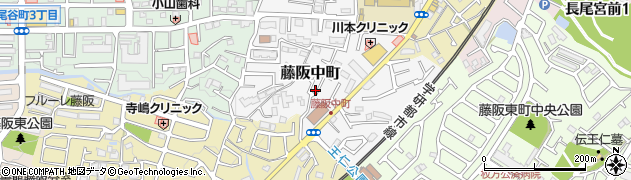 大阪府枚方市藤阪中町27周辺の地図