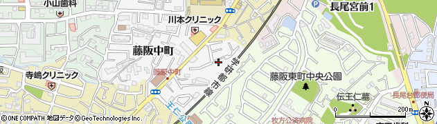 大阪府枚方市藤阪中町8-6周辺の地図