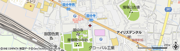 兵庫県姫路市御国野町国分寺139周辺の地図