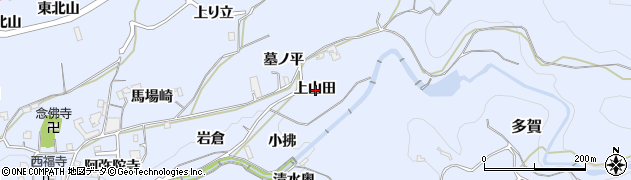 京都府綴喜郡井手町多賀上山田周辺の地図