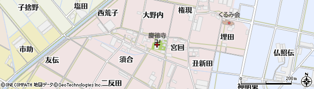 慶徳寺周辺の地図