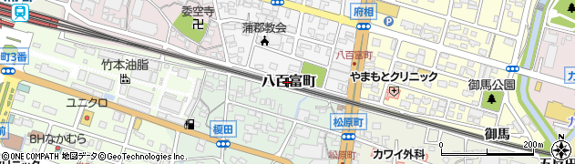 愛知県蒲郡市八百富町周辺の地図