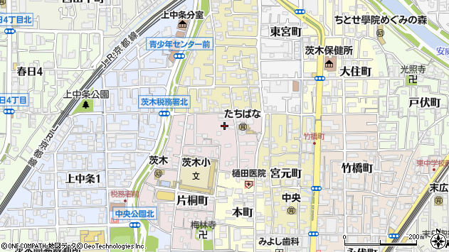 〒567-0819 大阪府茨木市片桐町の地図