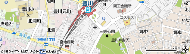 バッテリー上がり緊急隊・豊川周辺の地図