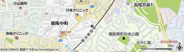大阪府枚方市藤阪中町8周辺の地図