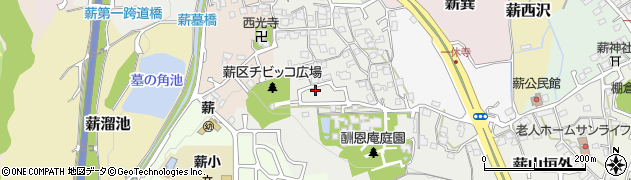 京都府京田辺市薪里ノ内146周辺の地図