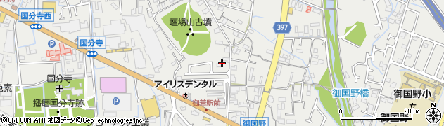 兵庫県姫路市御国野町国分寺476周辺の地図