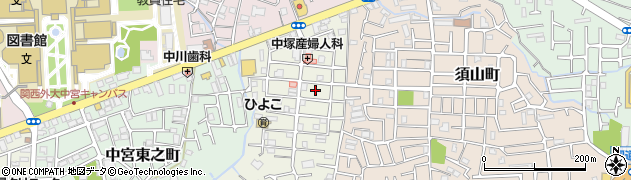 大阪府枚方市都丘町11周辺の地図