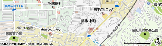 大阪府枚方市藤阪中町32-2周辺の地図