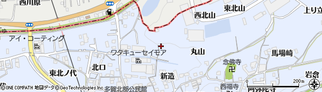 京都府綴喜郡井手町多賀茶臼塚周辺の地図