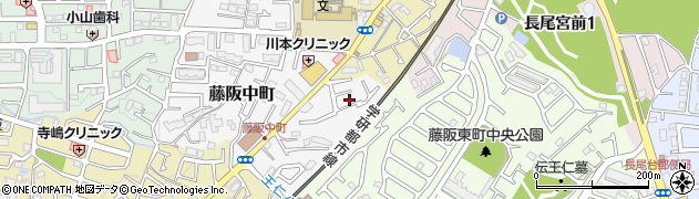 大阪府枚方市藤阪中町10-3周辺の地図