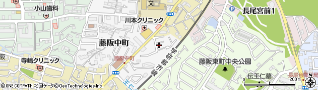 大阪府枚方市藤阪中町10-7周辺の地図