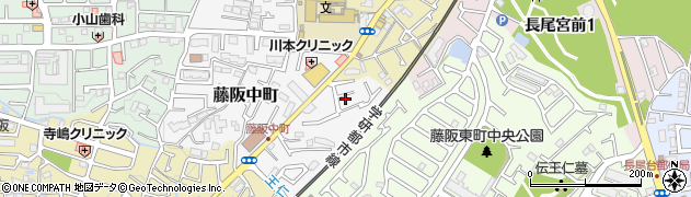 大阪府枚方市藤阪中町10-8周辺の地図