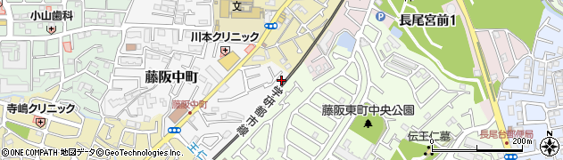 大阪府枚方市藤阪中町8-14周辺の地図