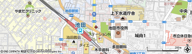 株式会社エイブル池田店周辺の地図