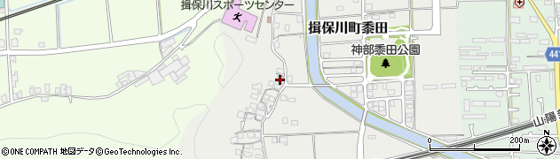兵庫県たつの市揖保川町黍田403周辺の地図