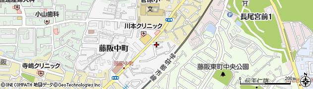 大阪府枚方市藤阪中町10-17周辺の地図