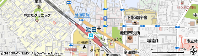 東急リバブル株式会社　池田センター周辺の地図