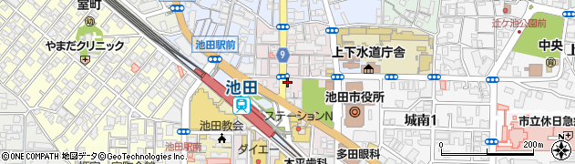 アップ教育企画個別館　池田校周辺の地図