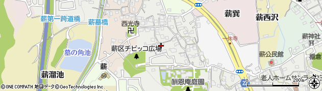 京都府京田辺市薪里ノ内17周辺の地図