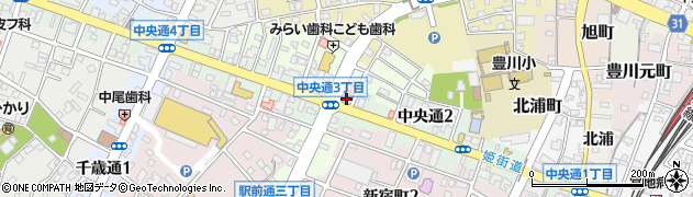 朝日生命保険相互会社　愛知東支社豊川営業所周辺の地図