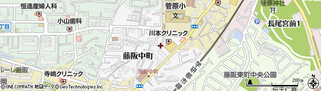 大阪府枚方市藤阪中町24-25周辺の地図